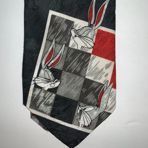 Vintage Looney Tunes Bugs Bunny Tweety Tie - Picture 3 of 5